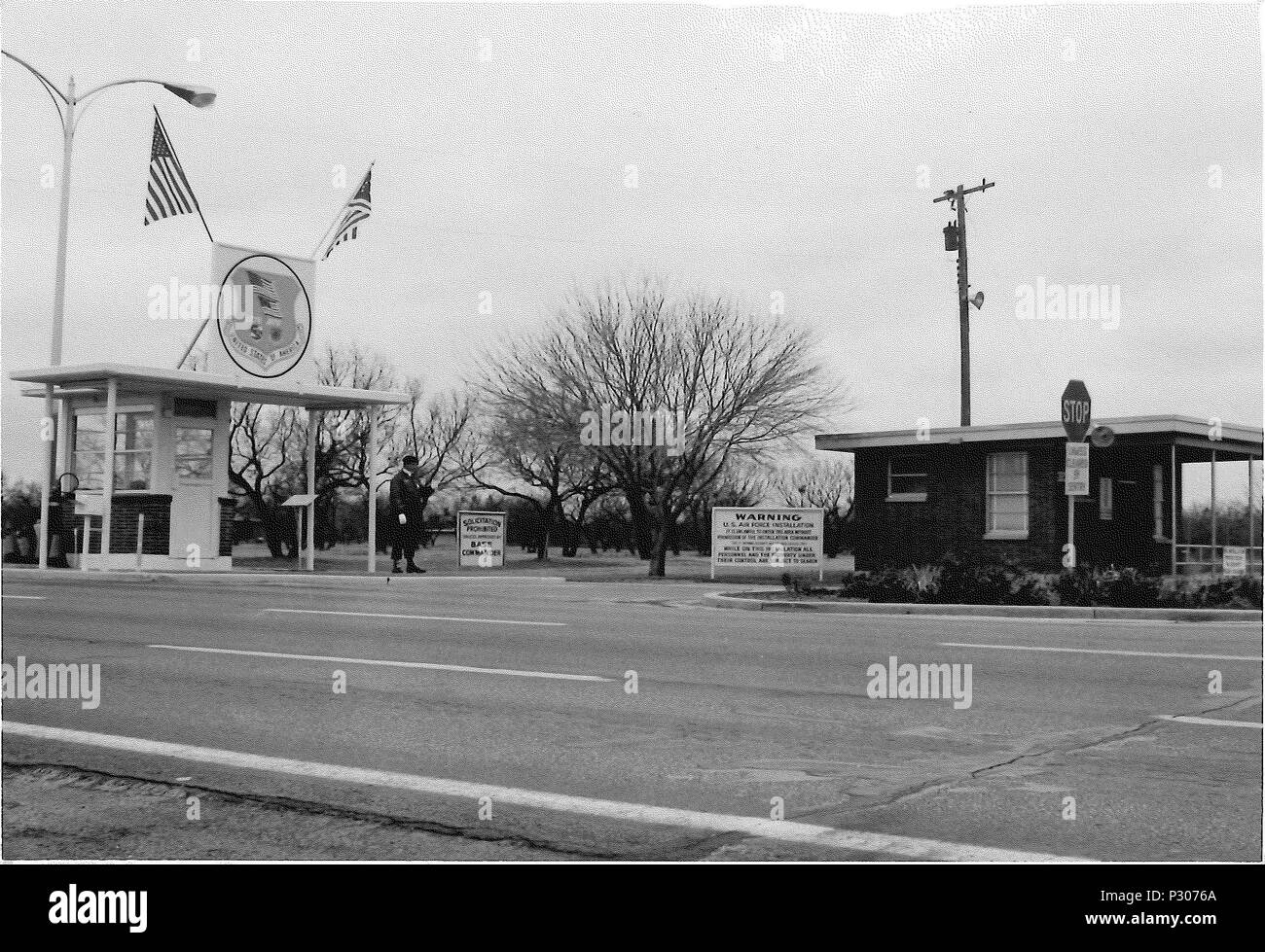 A photograph of the front gate at Dyess Air Force Base Stock Photo Alamy