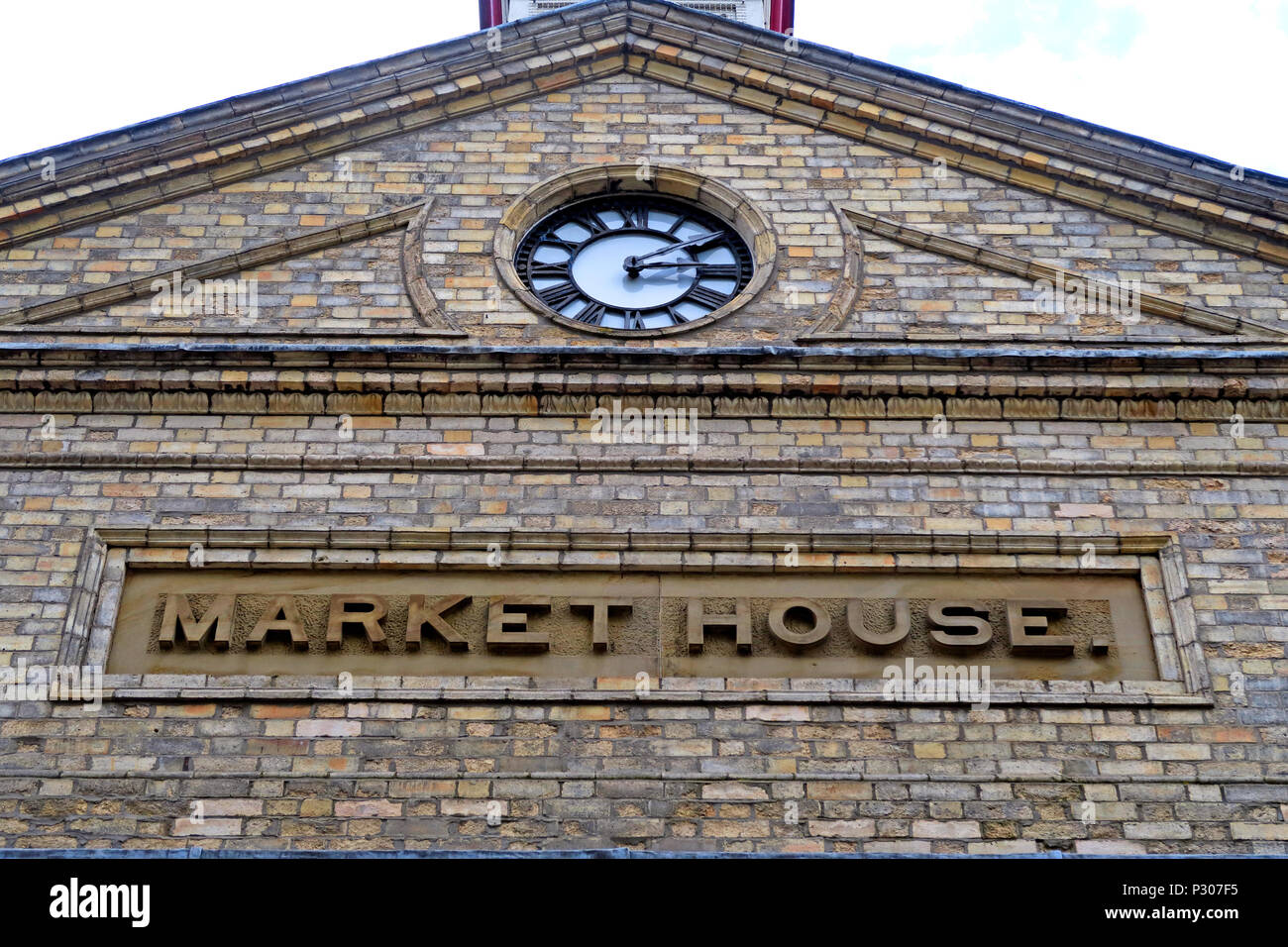 Altrincham successful retail town market (similar to Borough Market), Trafford Council, Greater Manchester, North West England, UK Stock Photo