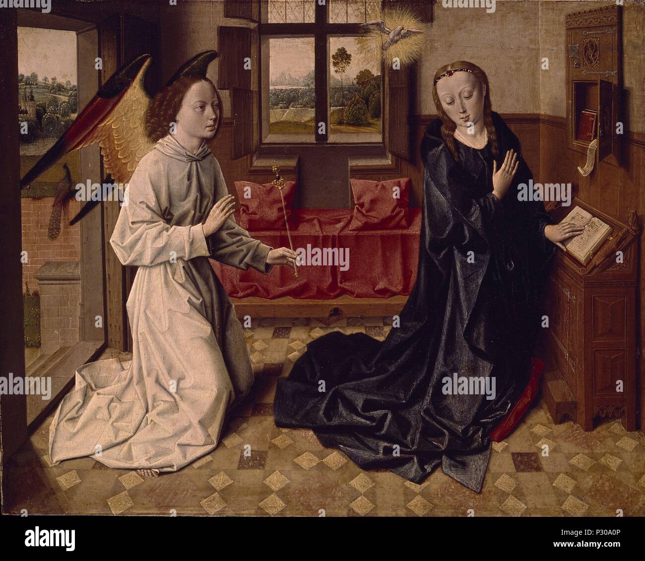 LA ANUNCIACION - SIGLO XV. Author: Dieric Bouts (1415-1475 Stock Photo ...