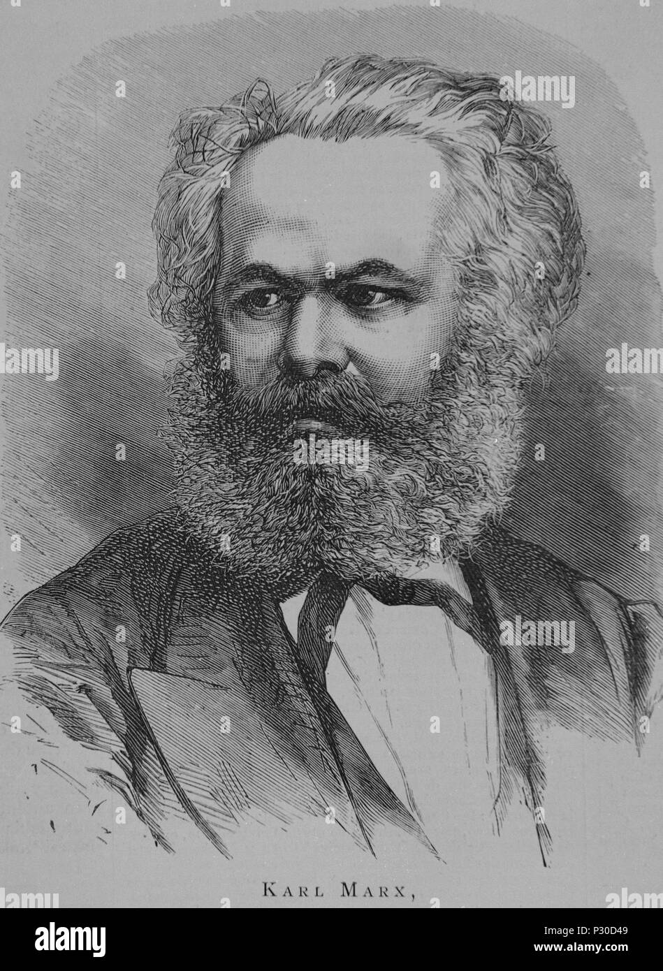 Portrait of Karl Marx (181893) from 'L'Illustration', 11th November
