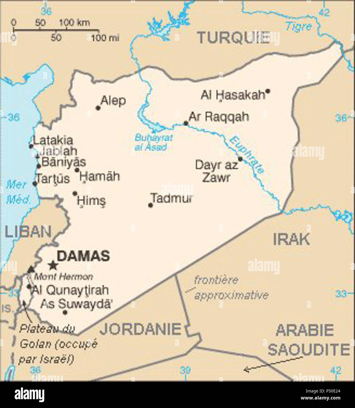 La Syrie Carte
