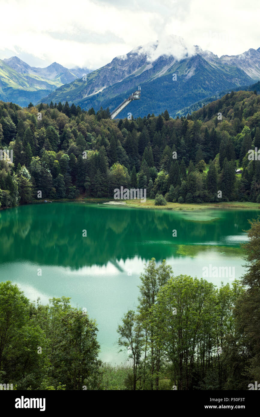 Oberstdorf, Germany, the Freibergsee Stock Photo Alamy