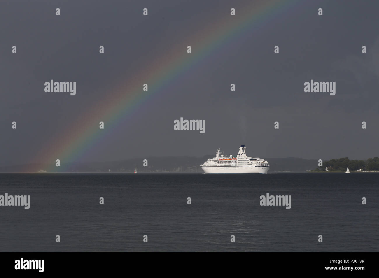 Kiel, Germany, cruise ship MS Astor Stock Photo