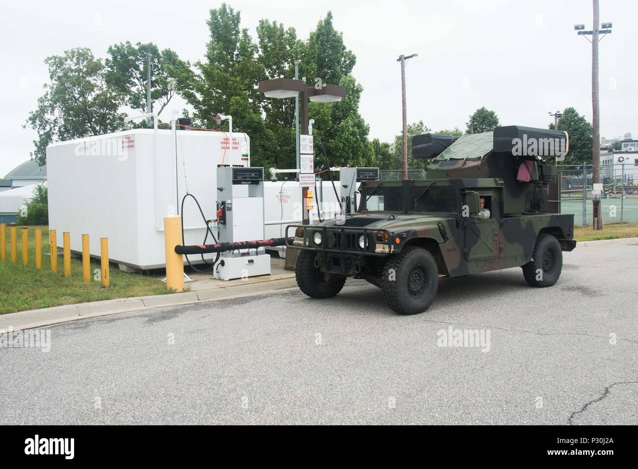 A Humvee with Avenger configuration from South Carolina Army National ...