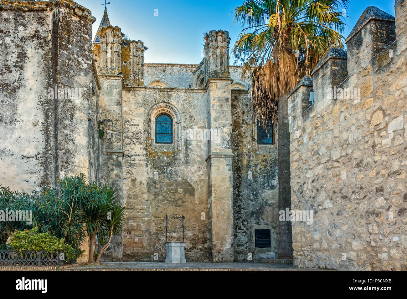 Walled Town Of Vejer de la Frontera, Andalucia, Spain Stock Photo