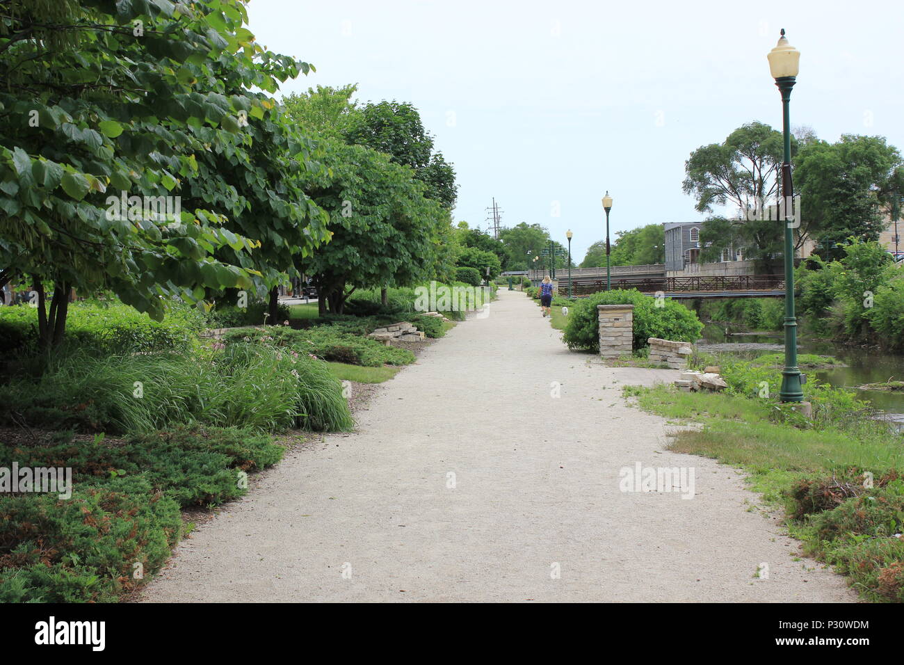 Local scenery of the historic Illinois Michigan canal in Lemont, Illinois Stock Photo Alamy