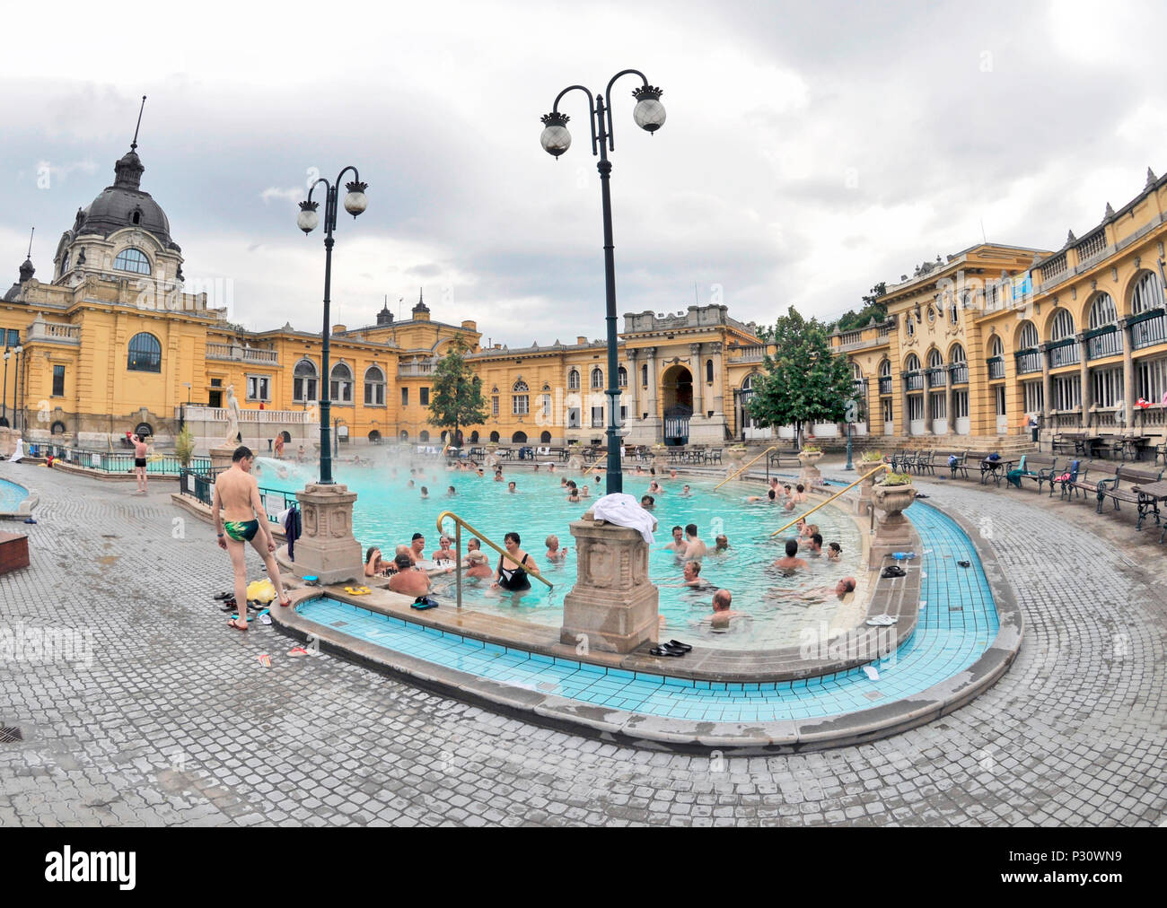 Szechenyi Baths and Pool , Budapest, Hungary, Europe Stock Photo Alamy