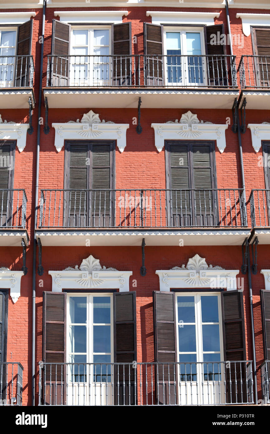 Spanish windows and doors, Bilbao, Spain Stock Photo Alamy