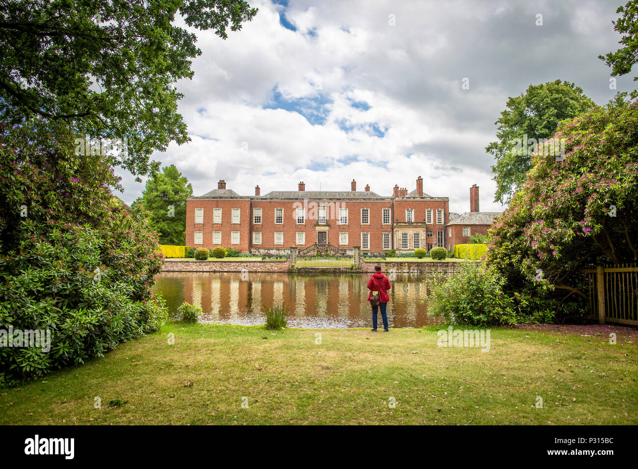 Views of Dunham Massey national Trust property and gardens near