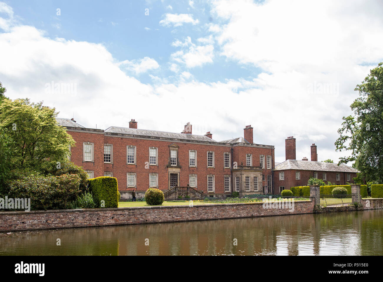 Views of Dunham Massey national Trust property and gardens near