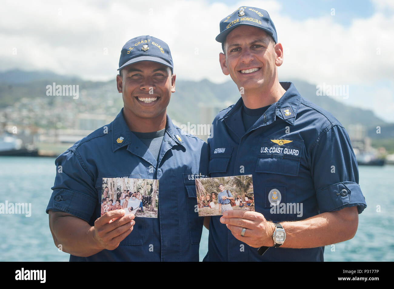 (From left to right) U.S. Coast Guard Boatswain’s Mate 1st Class