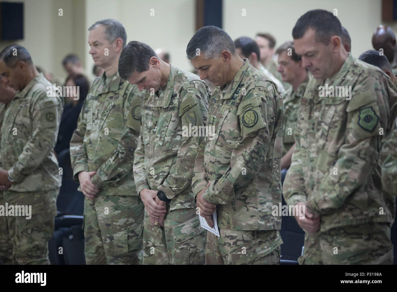 From left, U.S. Lt. Gen. Sean MacFarland, Combined Joint Task Force ...