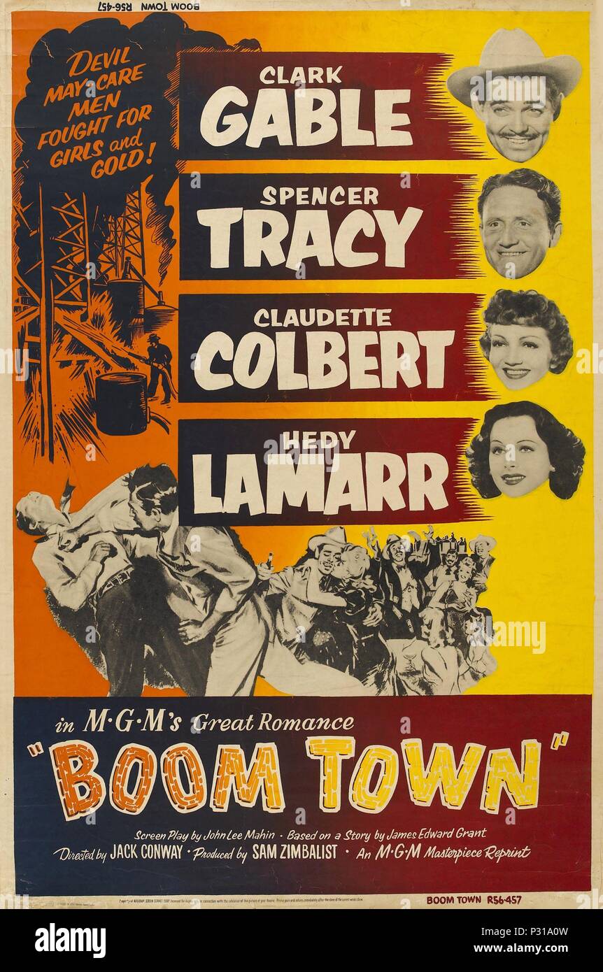 Original Film Title: BOOM TOWN.  English Title: BOOM TOWN.  Film Director: JACK CONWAY.  Year: 1940. Credit: M.G.M. / Album Stock Photo