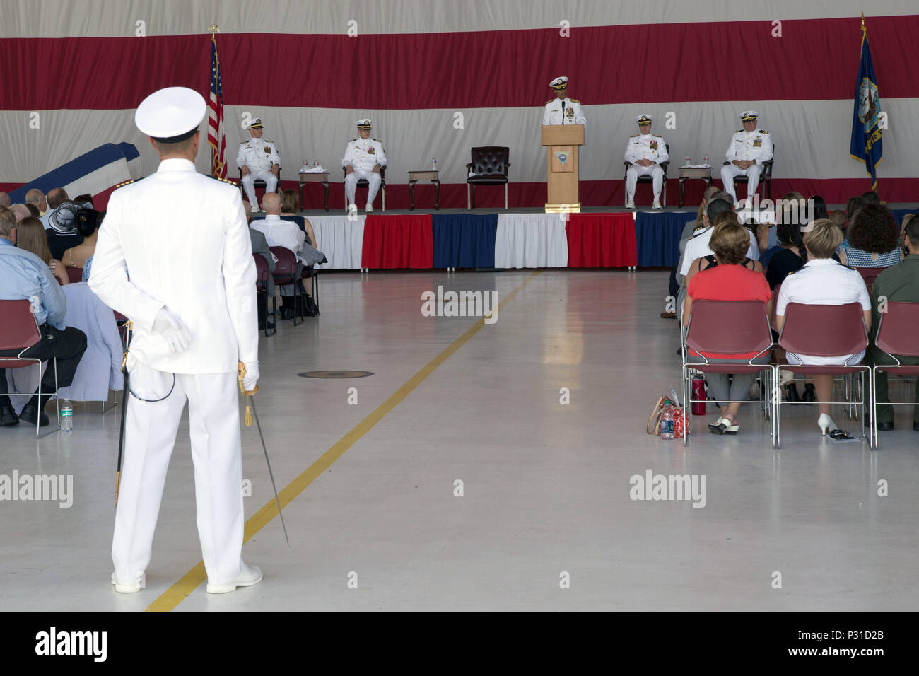 OKLAHOMA CITY (Aug. 12, 2015) U.S. Navy Adm. Cecil D. Haney (at podium ...