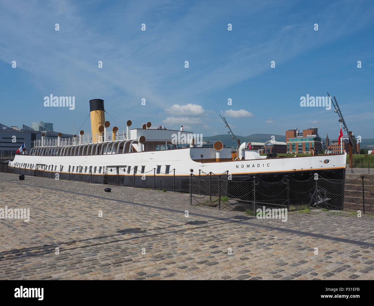 BELFAST, UK - CIRCA JUNE 2018: SS Nomadic tender ship of the White Star ...