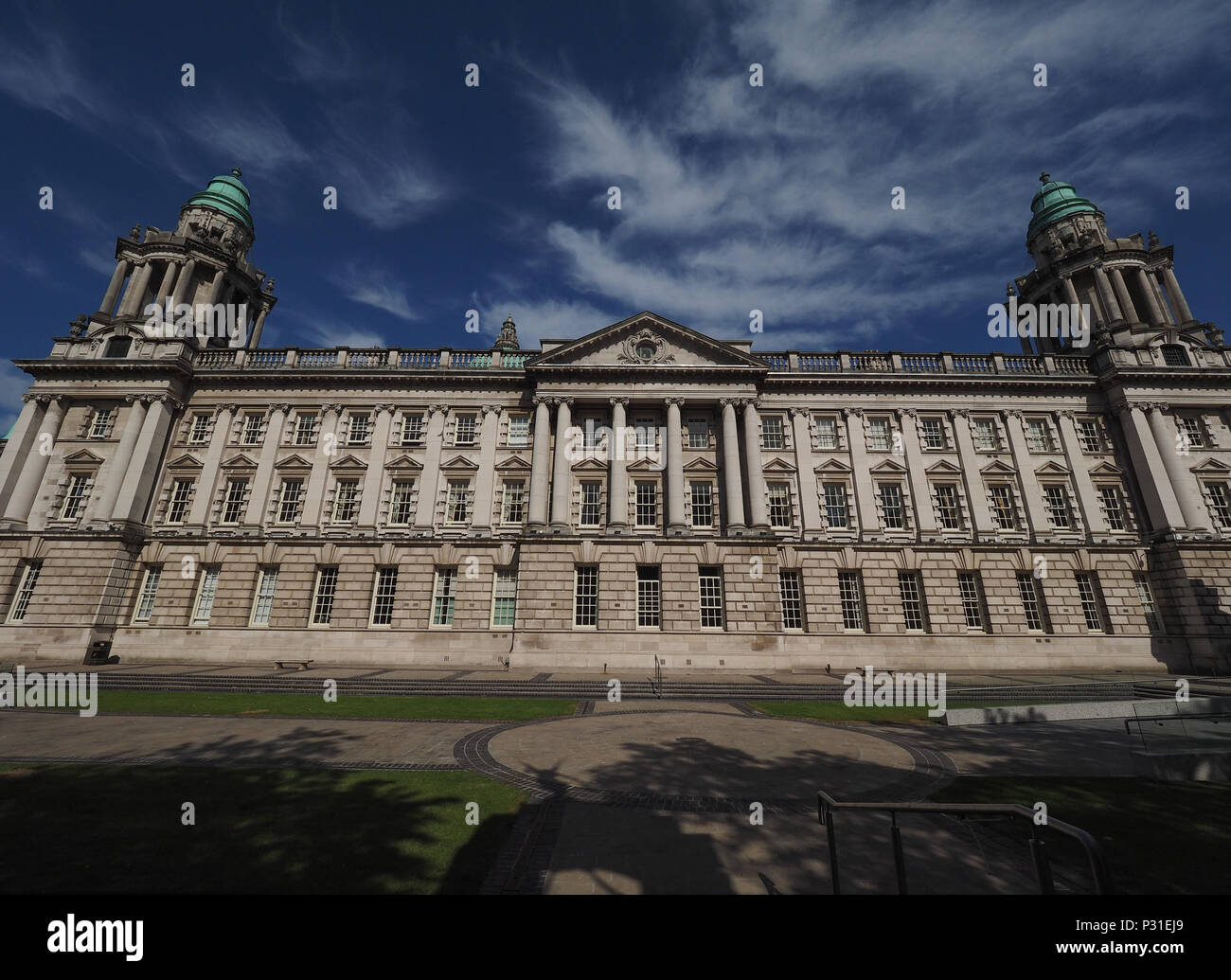 The Belfast City Hall in Belfast, UK Stock Photo