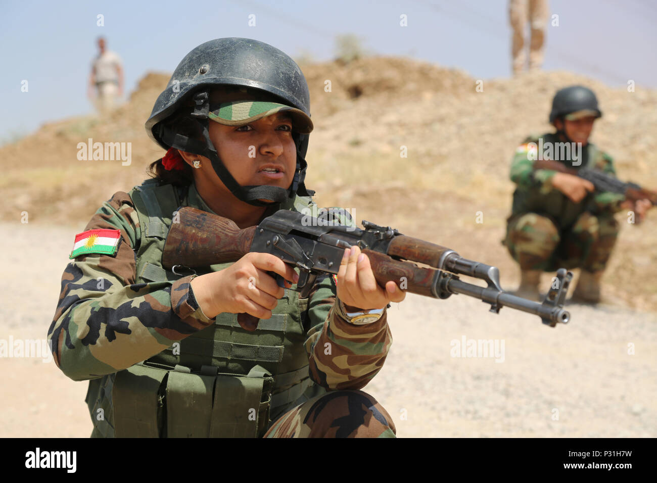 Zeravani, a specialized branch of the Peshmerga soldiers, provide ...