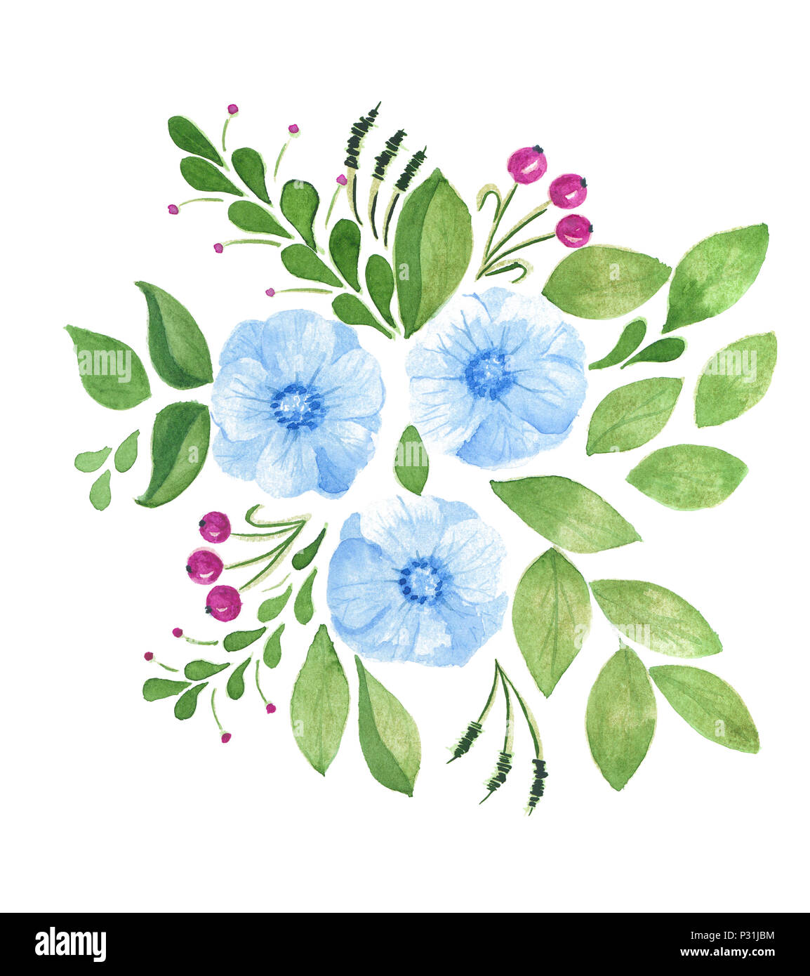 Hand painted flowers hires stock photography and images Alamy