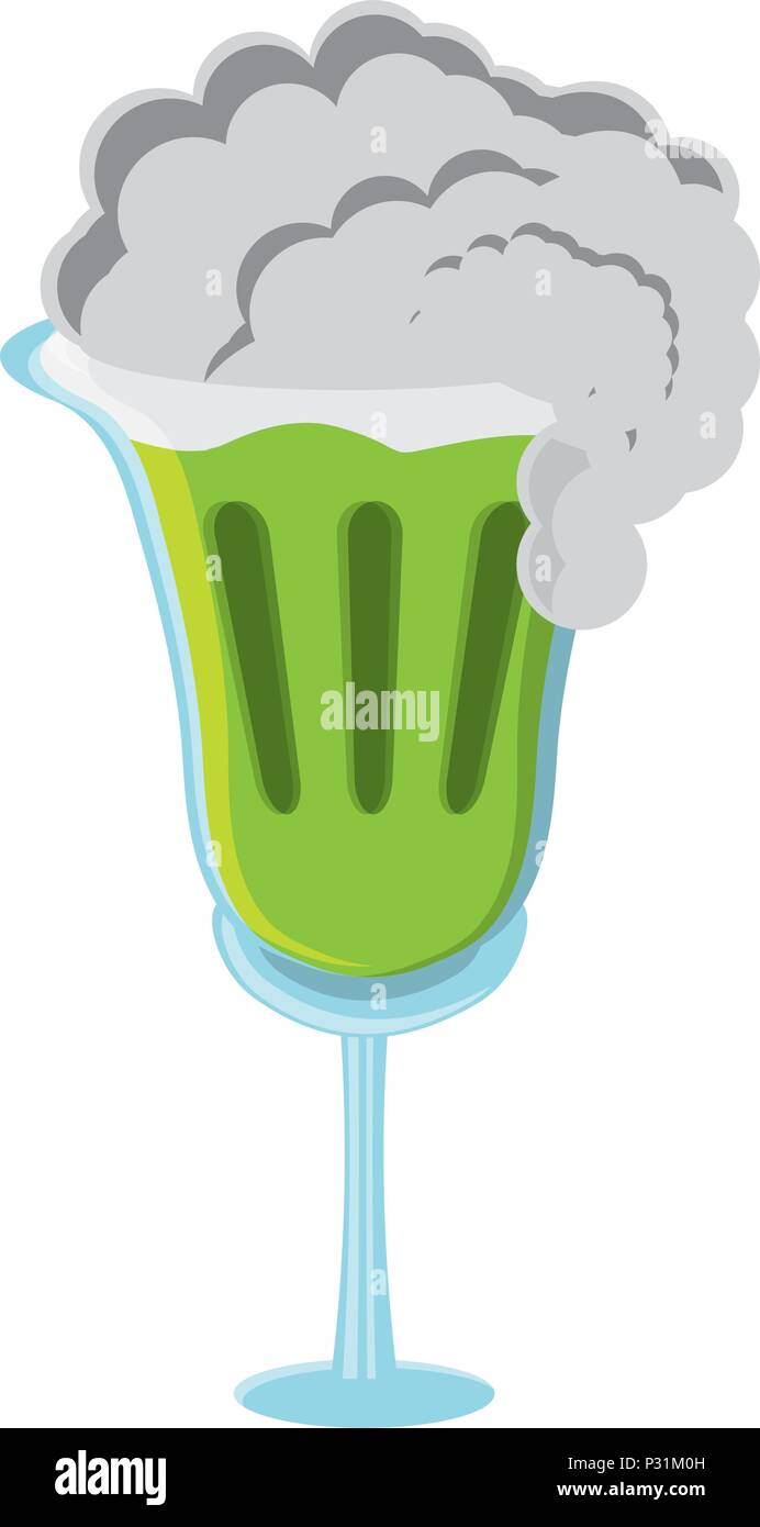 irish beer glass over white background, vector illustration Stock