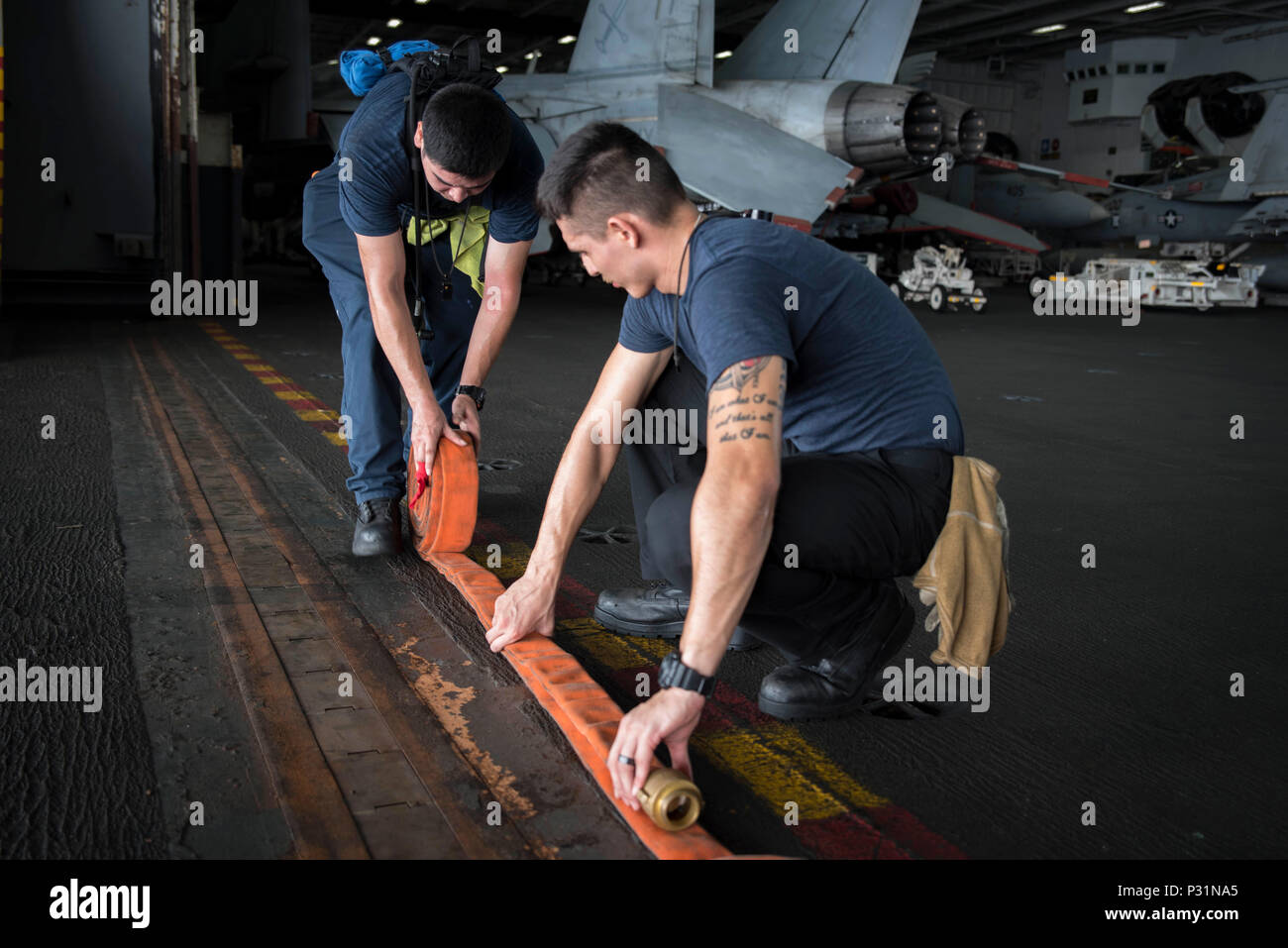 Gregorio Rangel 160822-N-WC455-054 ARABIAN GULF (Aug. 22, 2016) Aviation Boatswain's ...