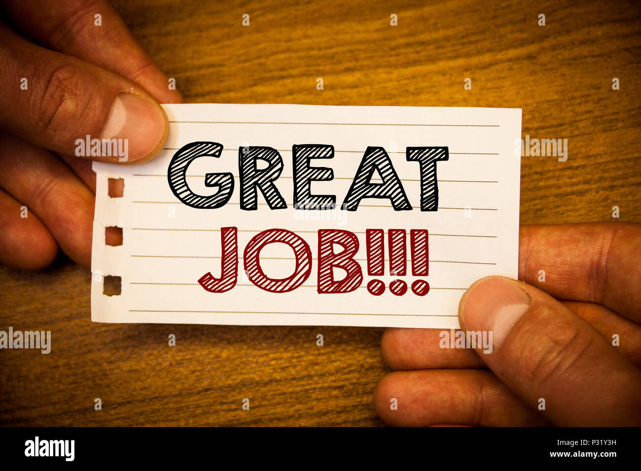 Text Sign Showing Great Job Motivational Call Conceptual Photo