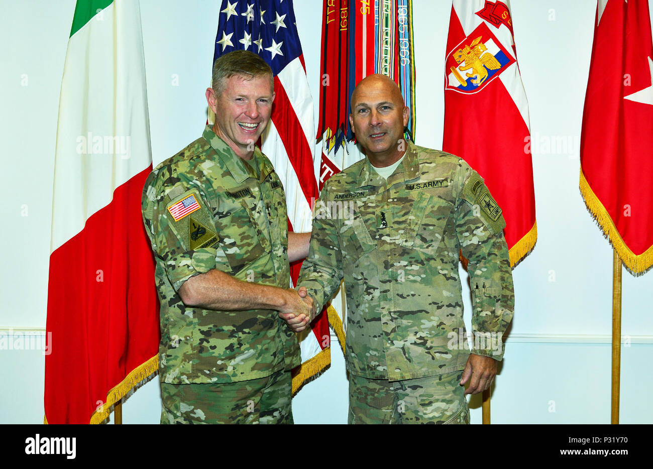 Commanding general maj gen joseph harrington hires stock photography