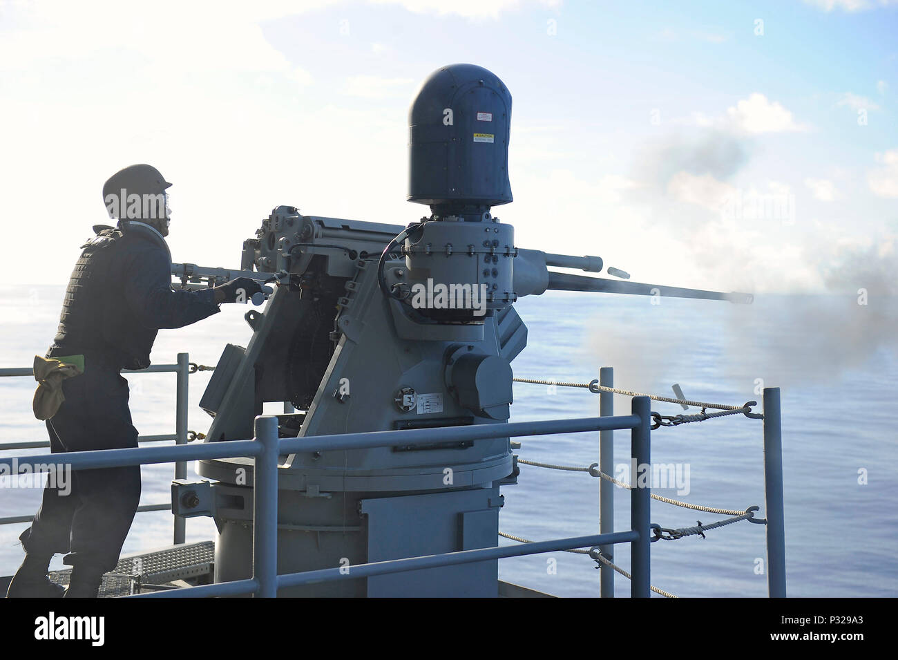 During a live fire exercise in the Western Pacific Ocean on August 24 ...