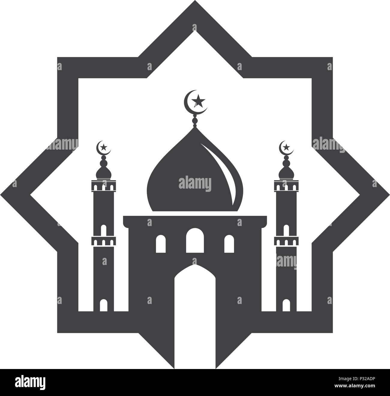 Moslem icon vector Illustration design template Stock Vector Image ...