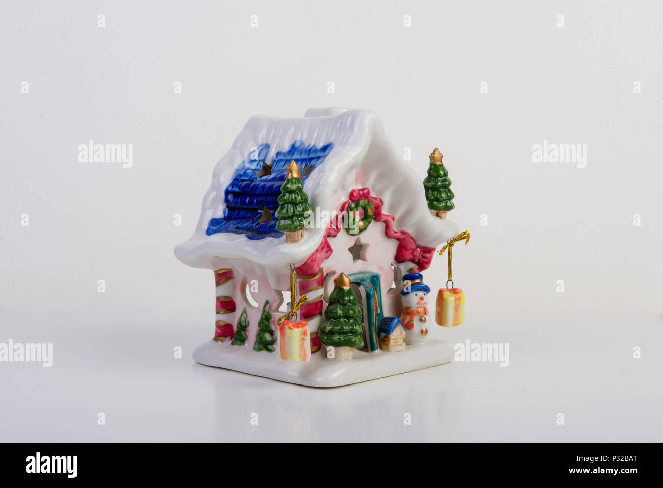 Decorative candle house Stock Photo Alamy