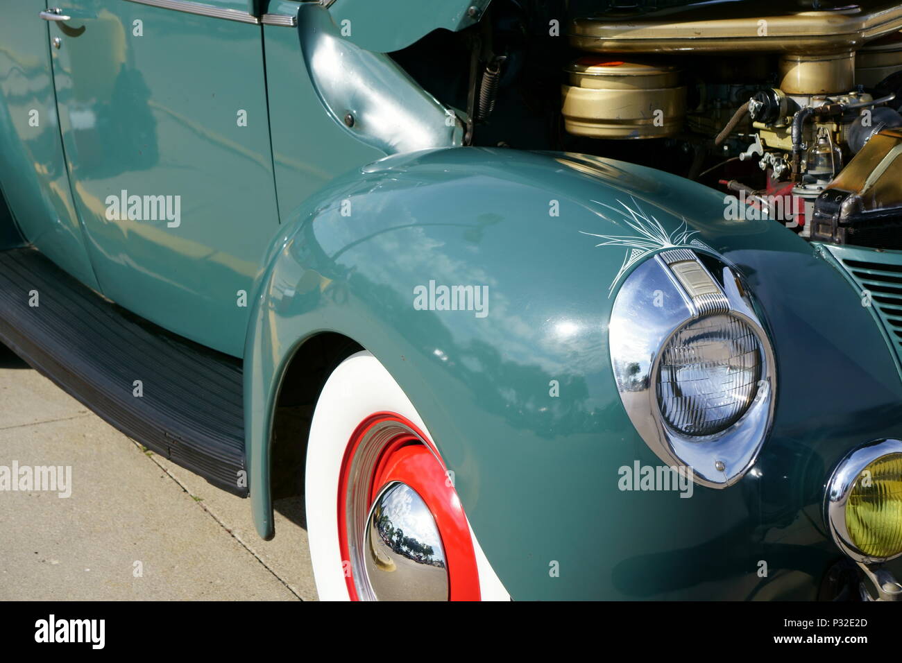 Vintage Car in perfect condition Stock Photo