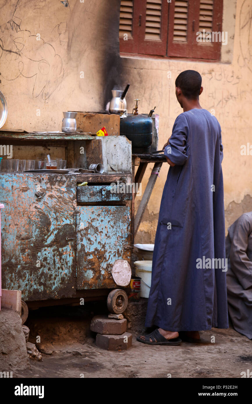 Street Tea Vendor Stock Photo