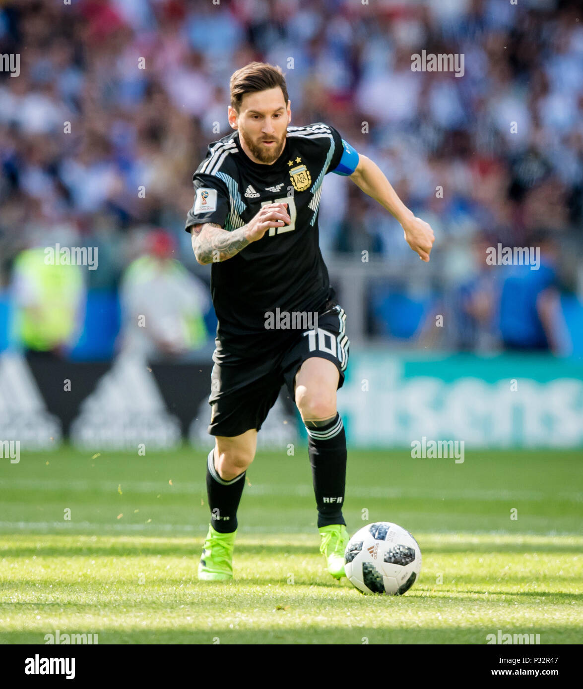 Lionel Messi Argentina Ges Football World Cup 2018 Russia Argentina Iceland 16 06 2018 Ges Soccer Football World Cup 2018 Russia Argentina Vs Iceland City June 16 2018 Usage Worldwide Stock Photo Alamy