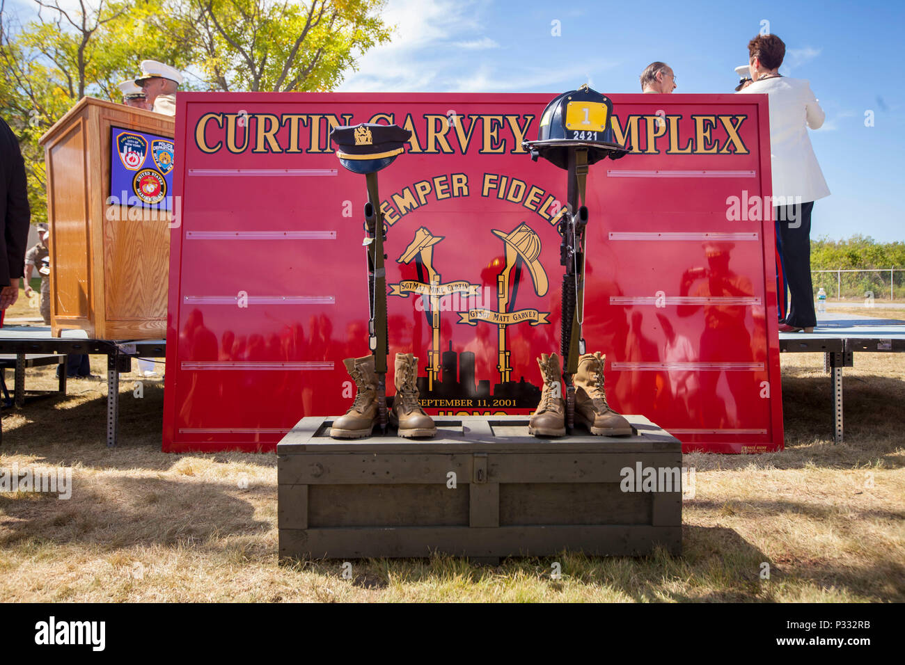 Marine Corps Reserve Center Brooklyn is dedicated as the Curtin Garvey