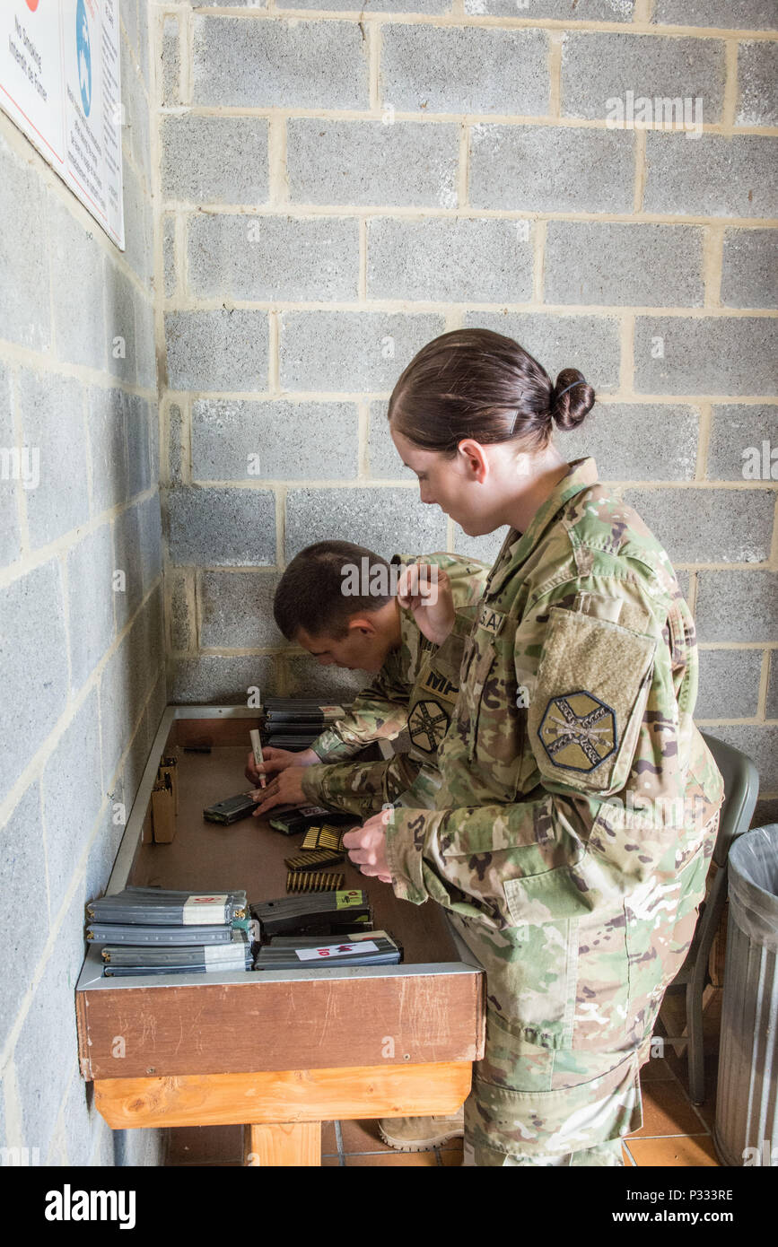 U.S. Army Sgt. Darian Keller and Spc. Rayana Gray, both United States