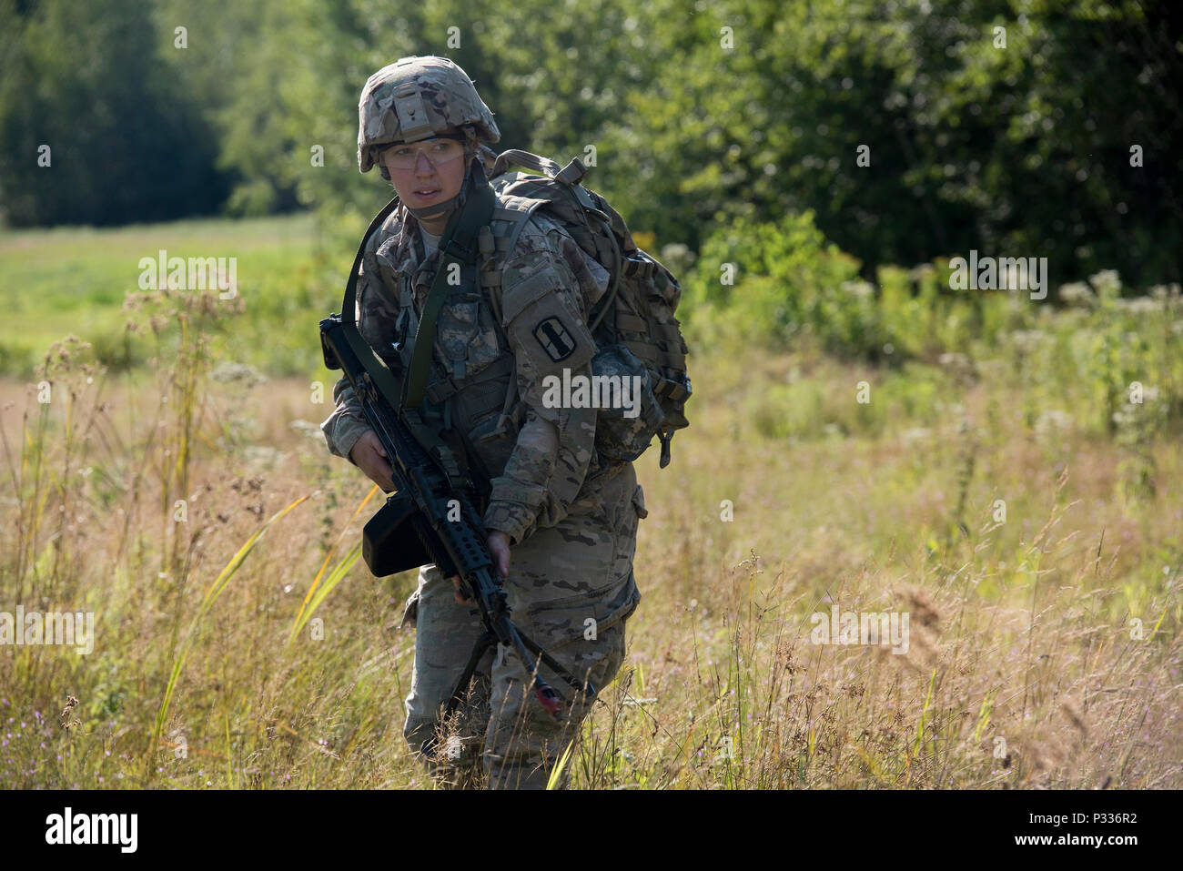 U.S. Army Spc. Catherine Manoogian, B Battery, 3rd Battalion, 197th