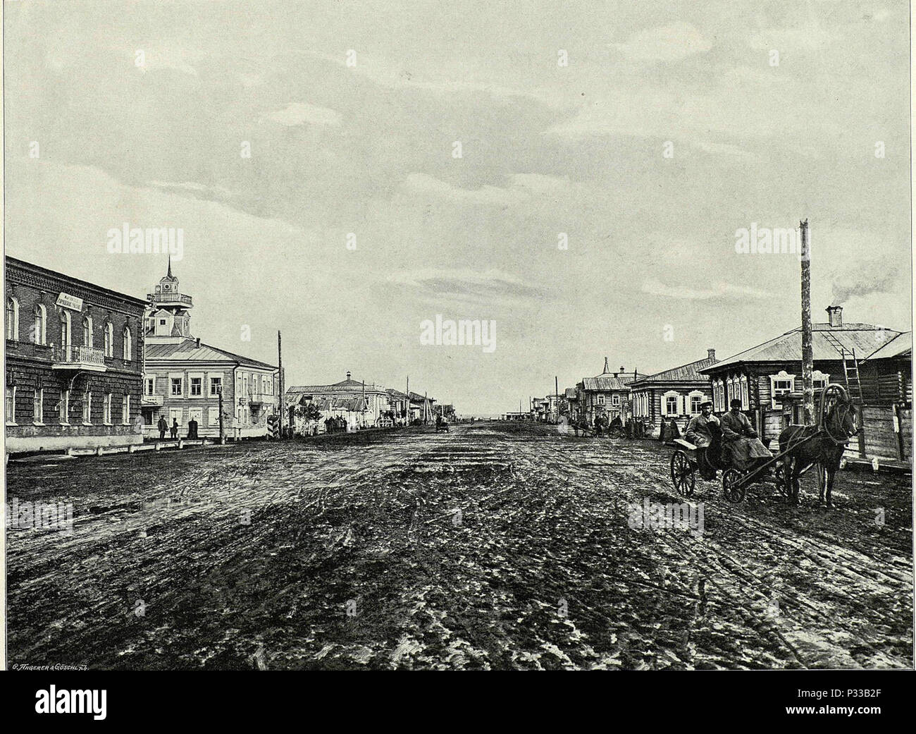 Historic black and white image Stock Photo - Alamy