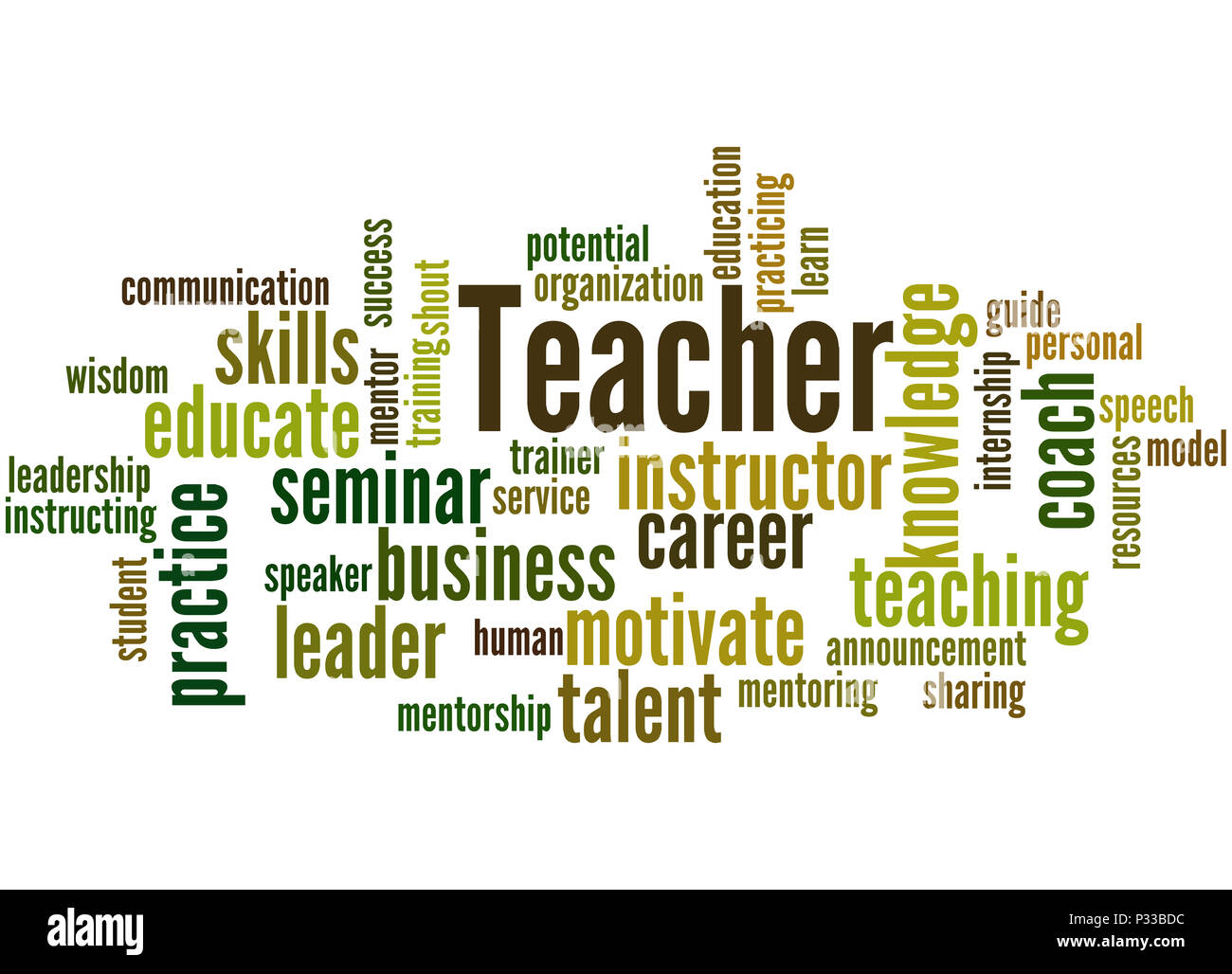 Teacher, word cloud concept on white background Stock Photo Alamy