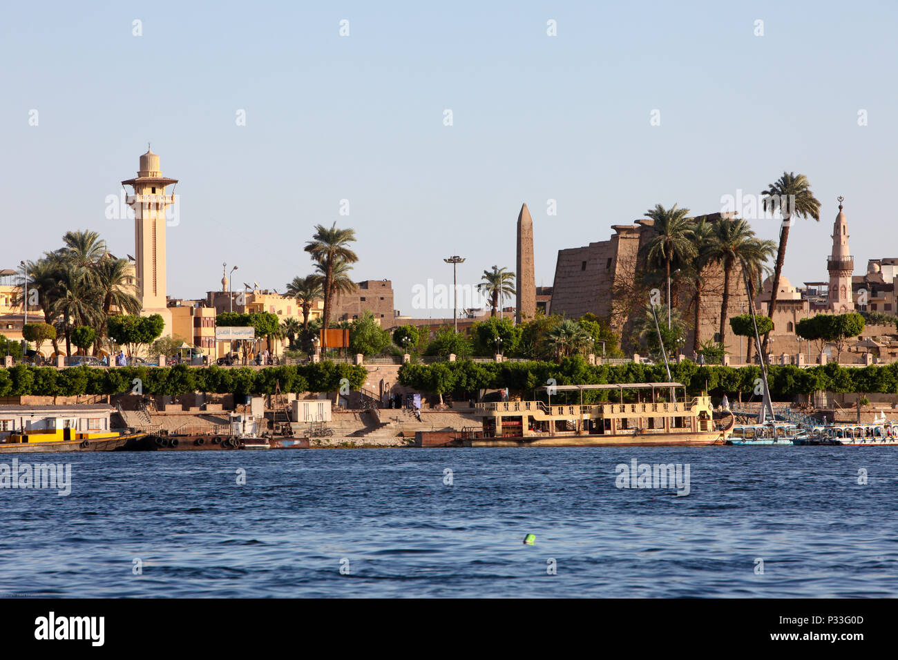 Luxor River View 1 Stock Photo