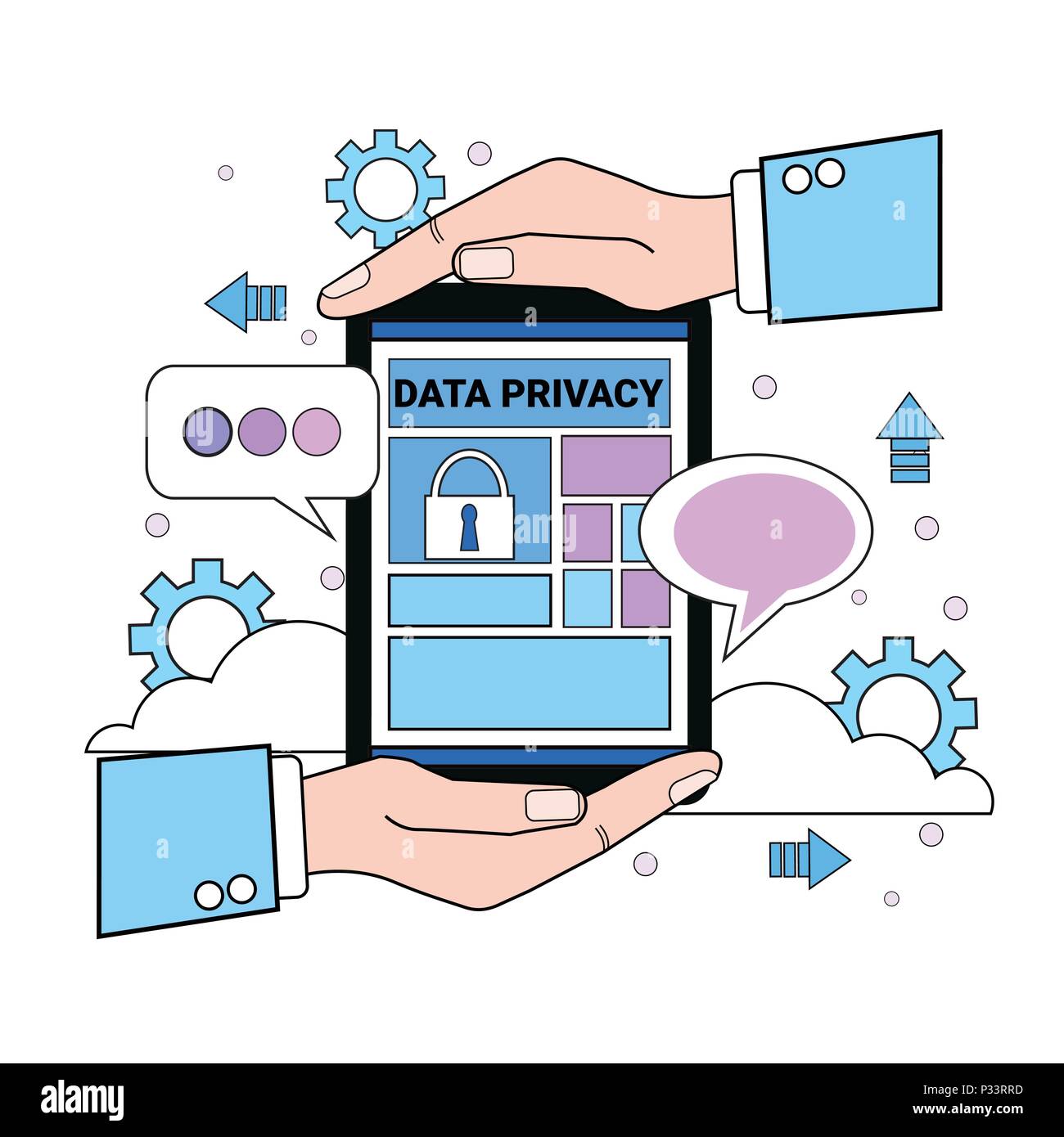 data safety cloud shield tablet protects palms over synchronization