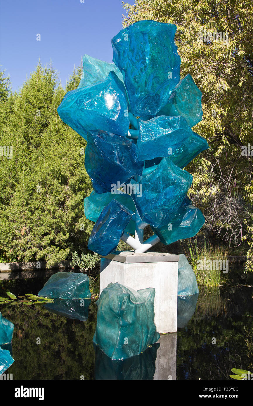 Glass art installation by Dale Chihuly entitled "Polyvitro Crystal