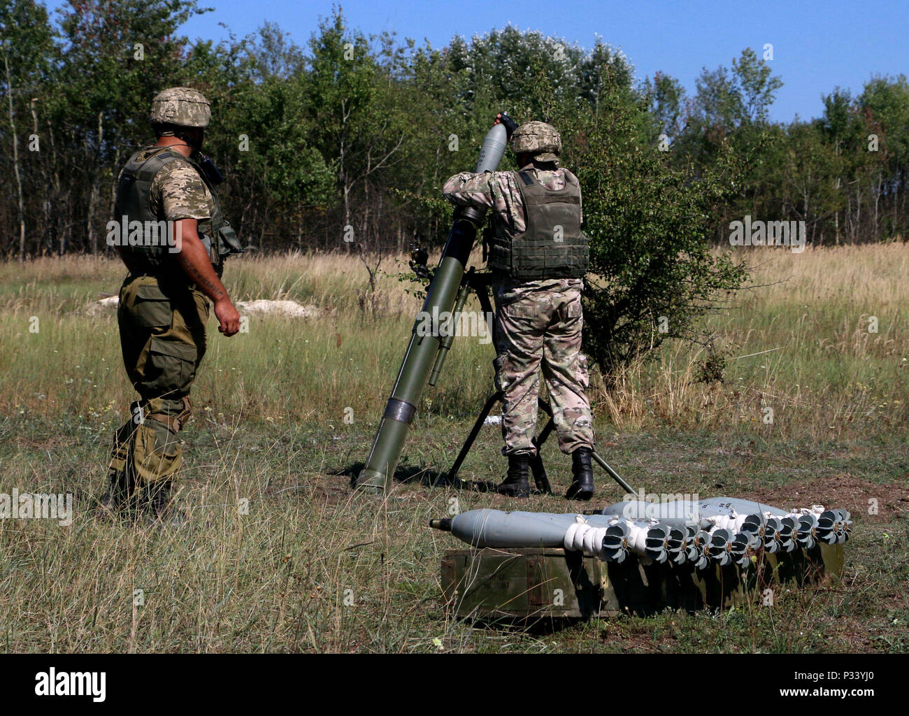 Ukraine Mortar Fire