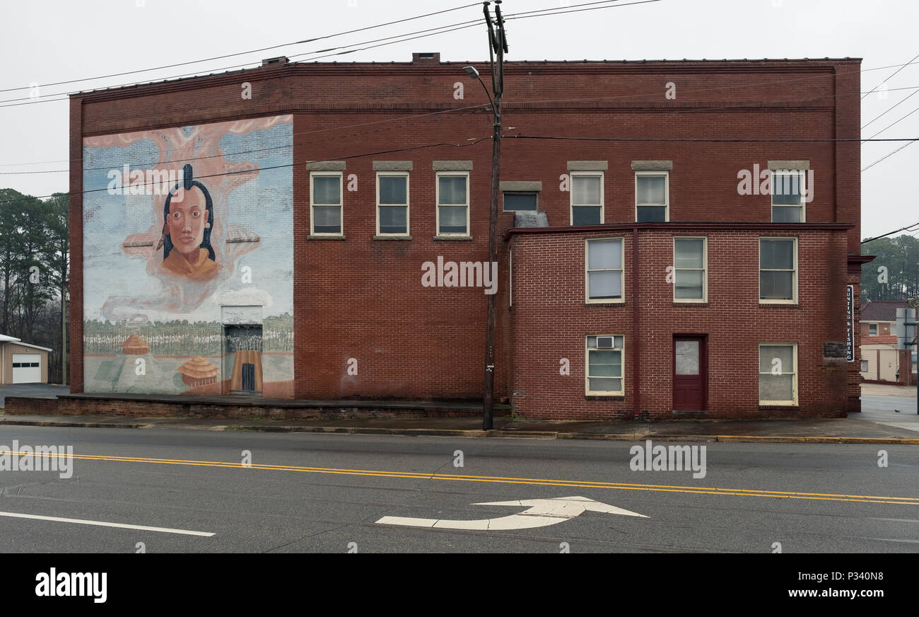 an historical document of art mural in the Mount Gilead, North Carolina
