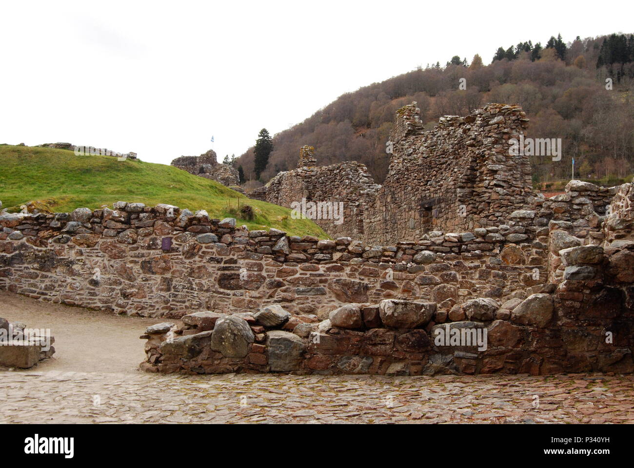 Fortress or Urquhart Castle, Loch Ness, Scottish Highlands, Scotland, United Kingdom, Europe Stock Photo