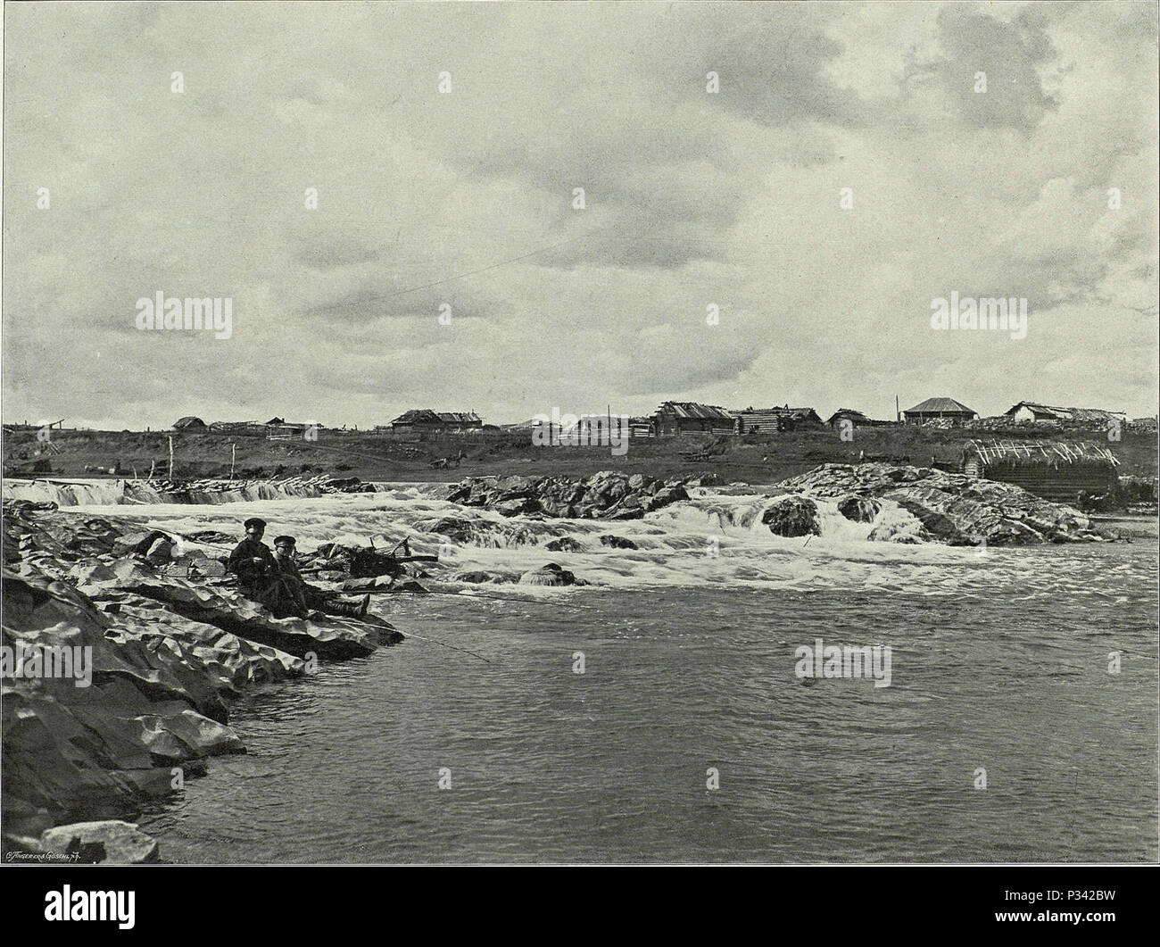 Historic black and white image Stock Photo - Alamy