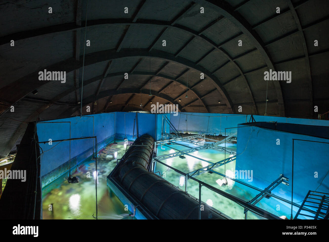 Aquarium Tanks At Tortoise Ocean Park Pantai Kartini Beach