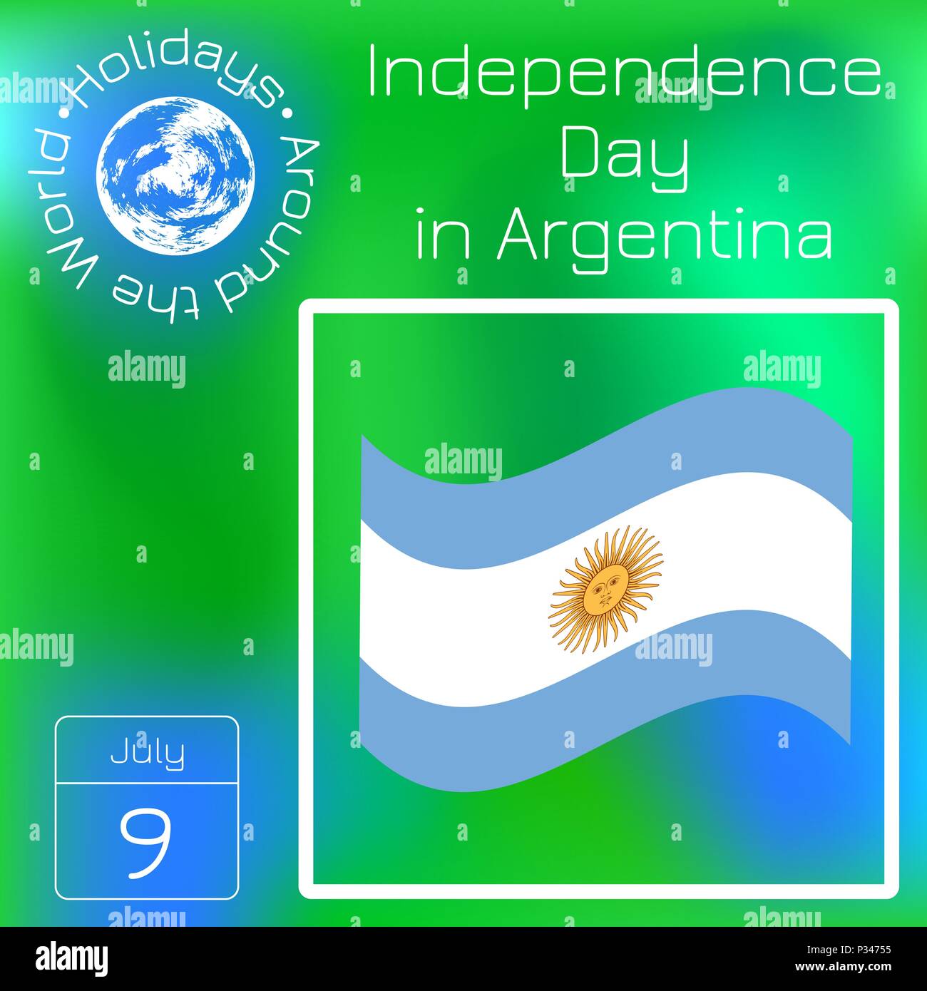 Argentine national holidays Stock Vector Images - Alamy