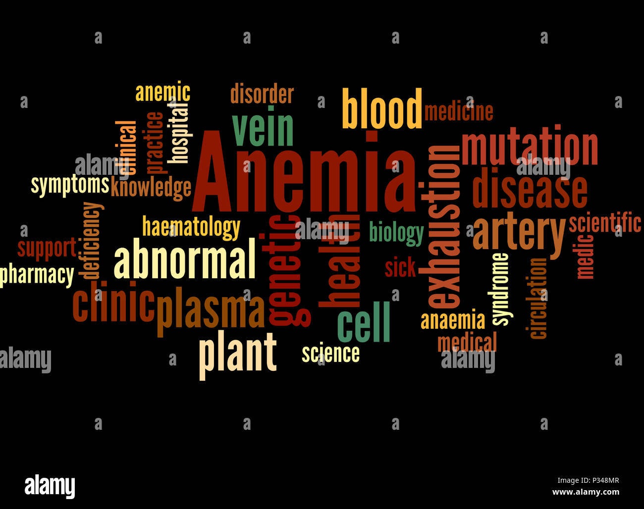 Anemia, word cloud concept on white background Stock Photo Alamy