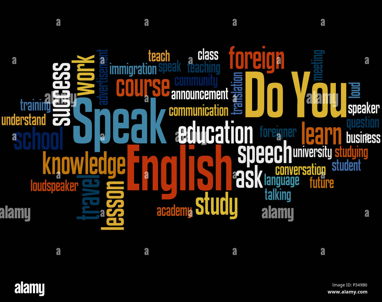 Do You Speak English, word cloud concept on black background Stock Photo - Alamy Do You Speak English, word cloud concept on black background Stock Photo - Alamy