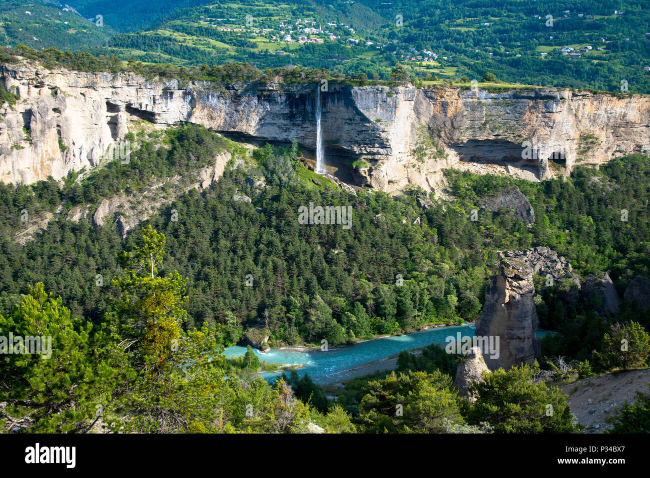 Pleateau de Guillestre in the french alps Stock Photo