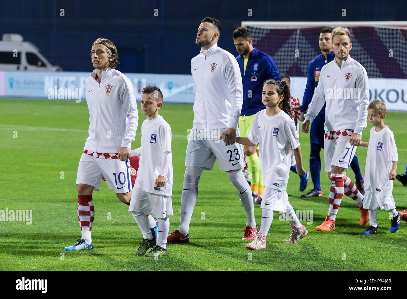 ZAGREB, CROATIA - NOVEMBER 09, 2017: European qualifier for 2018 FIFA